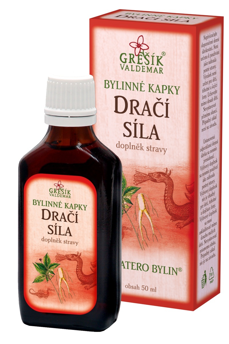 Dračí síla bylinné kapky Grešík 50 ml NaturWay