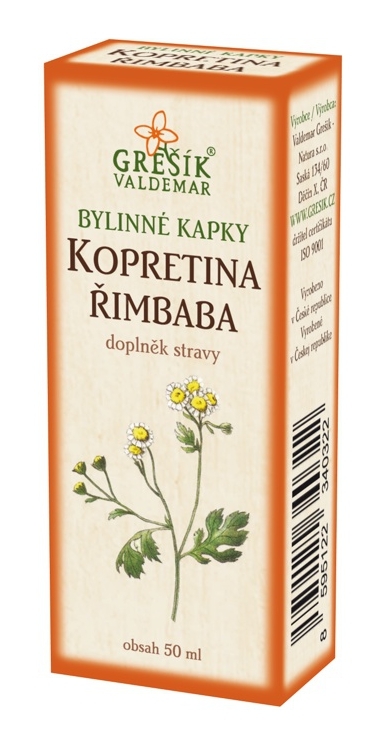 Kopretina řimbaba Bylinné Kapky Grešík 50 Ml Naturway 6840