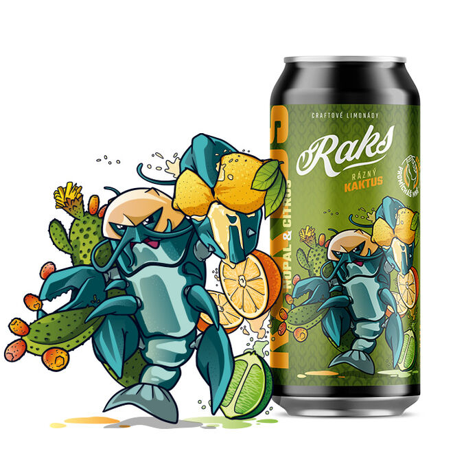 Raks Kaktus Citrus - craftová limonáda 500 ml 